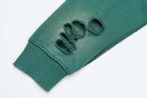 Sweat à capuche oversize en molleton épais délavé style vintage pour homme - Product Image 2