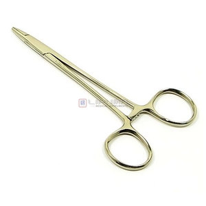 DERF 4 3/4 pouces de long, instruments dentaires vétérinaires, porte-aiguille chirurgical en acier inoxydable, MOL, base de sécurité pour la suture manuelle - Product Image 1