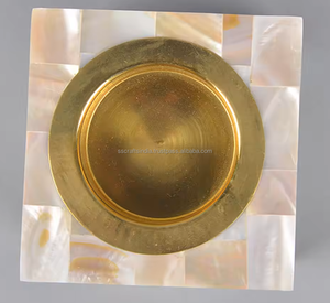 Brûleur d'encens Bakhoor incrusté de nacre fait à la main décor de table en bois parfumé à l'anis étoilé pour les événements religieux du Ramadan Eid - Product Image 3