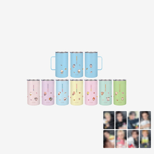 Stray Kids TUMBLER-SKZOO X SANRIO CHARACTERS Porte-clés coréen en papier et plastique pour enfants, thème pop music - Product Image 1
