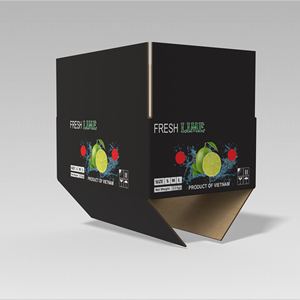 Boîtes en carton ondulé personnalisées écologiques en gros pour l'emballage de citrons verts recyclés, OEM/ODM, du Vietnam - Product Image 4