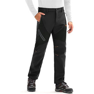 Pantalones de esquí para hombre, forrados de lana, resistentes al agua, con 4 bolsillos con cremallera, para snowboard, senderismo y actividades al aire libre. - Product Image 4