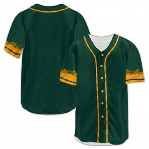 Custom Baseball Jersey Unisex Adult Short Sleeve V-Neck Breathable Polyester Sports Apparel Sublimated Print All Seasons - Product Image 5