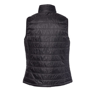 Chaleco acolchado sin mangas para mujer, con logotipo personalizado, para invierno, corte ajustado, cuello alto, a prueba de viento. - Product Image 6