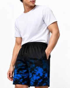 Shorts de bain athlétiques pour hommes à séchage rapide et respirants, taille mi-haute avec cordon de serrage et fermetures éclair, 100 % polyester, pour la plage - Product Image 5