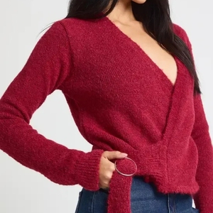 Women's Oversize V-Neck <b>Cardigan</b> Sweater <b>Thick</b> Knit Casual Print with Button Decoration Front Back Fashion Winter Warmth - Product Image 2