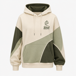 Sweat-shirt à capuche surdimensionné en polaire respirant pour femme, avec blocs de couleur, service OEM ODM - Product Image 1