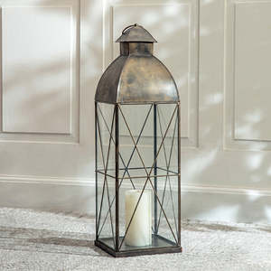 Wholesale Latest 2026 Brass Antique Metal <b>Candle</b> Holder <b>Large</b> Floor Lanterns for Home & Patio Decorations - Product Image 3