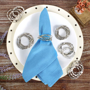 Vente chaude Unique Table Serviette Anneau Bois Papier Table De Mariage Centres De Table Décorations Pour La Maison En Gros Fil Métallique Ronds De Serviette - Product Image 4