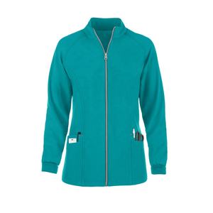 Uniformes de enfermería personalizados, proveedores de uniformes médicos de diseñador para mujer, conjuntos de chaqueta raglán de 4 bolsillos - Product Image 1