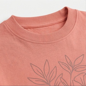 Women's 2 Piece Floral Print <b>Knitted</b> <b>Set</b> Short Sleeve T Shirt and Above Knee Shorts Casual Loose Fit Spring Summer Wear - Product Image 4