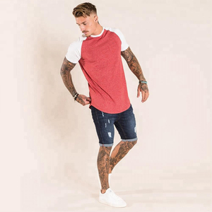 Latest Design Men's Formal Oversized Solid Color 100% Cotton Knitted T-shirts for Adult - Product Image 5