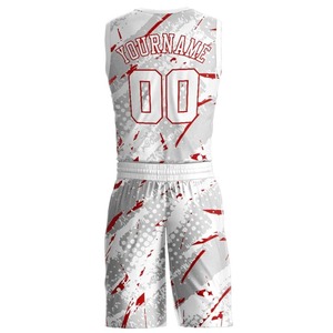 Ensembles d'uniformes de basketball grande taille les plus vendus, sans manches, respirants, séchage rapide, 100 % polyester, couleur personnalisable, bretelles ajustables - Product Image 2