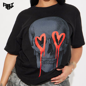 T-shirt unisexe en coton épais 250 GSM, col rond, streetwear, coupe oversize, imprimé, vente en gros, fabricant OEM ODM, fournisseur USA - Product Image 1