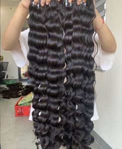 Free Tangle-Free Shedding Virgin Remy Chemical Free 100g Ocean Wavy Vietnamese Human Hair Single Weft <b>Wigs</b> - Product Image 2