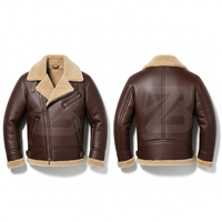 Veste en cuir véritable pour homme, doublée de fourrure, imperméable, réversible, respirante, coupe-vent, style motard, col rabattable, fermeture éclair