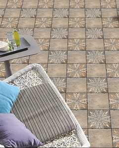 Baldosas Decorativas para Exteriores con Diseño Floral, Aspecto de Piedra, para Patio, Jardín, Terraza y Caminos - Product Image 4