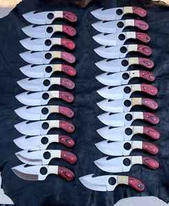 Utensilios para Exteriores, 50 Cuchillos de Caza Hechos a Mano con Acero al Carbono, Ligeros y Duraderos, con Mango de Madera de Color y Hueso - Product Image 2