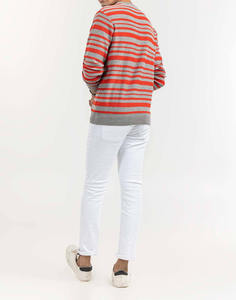 Pull en tricot à col rond surdimensionné pour homme, 100% coton, pulls en tricot dégradés, streetwear, pull d'hiver - Product Image 5