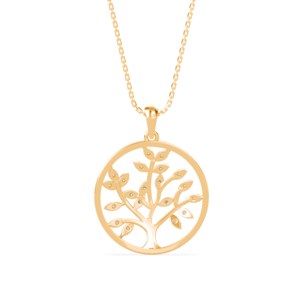 จี้รูปต้นไม้แห่งชีวิตประดับเพชรโมอิสซาไนต์ทรงกลมบนตัวเรือนเงิน S925 สำหรับผู้หญิง - Product Image 4