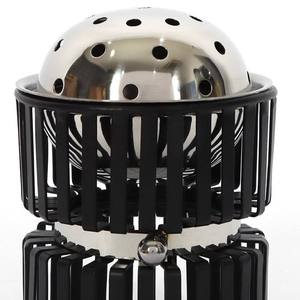Encensoir en métal de luxe doré et crème, design cage, avec dôme perforé, pour Bakhoor, décoration de table moderne, vente en gros - Product Image 2