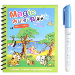 Libro de rompecabezas para colorear reutilizable de Comercio Exterior inglés espadín de grafiti repetido de agua clara mágica para niños - Product Image 1