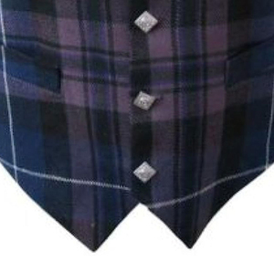 Gilet écossais ajusté pour homme, style vintage, pour mariage ou soirée, veste sans manches avec sangle dorsale réglable - Product Image 3