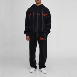 <b>Men</b> <b>Hoodie</b> & Sweatpants <b>Set</b>, Acid Wash Street Wear Casual Tracksuit - Product Image 3