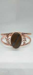 Anillo Ajustable Hecho a Mano con Baño de Cobre Antiguo y Piedra Preciosa Natural en Forma de Corazón para Unisex, Estilo Hindú - Product Image 5