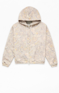 New Unisex Oversized All Print Embroidered Zip Hoodie Winter Vintage Streetwear Hooded Jacket Casual <b>Fleece</b> <b>Sweatshirt</b> - Product Image 4