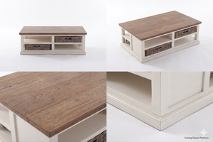 Mesa de Centro de Teca Ecológica y Duradera Moala, Muebles de Madera de Diseño Moderno para Sala de Estar, para Villas, Hoteles y Resorts - Product Image 3