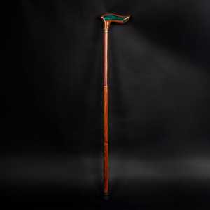 Canne de marche décorative en bois avec incrustation en résine de qualité supérieure, bâton de soutien pour la marche quotidienne, utilisation quotidienne et cadeau de luxe - Product Image 1