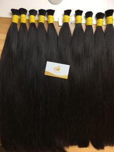 Minh Khang Premium Vietnam 100g Naturel Noir 100% Vierge Humain Matière Première Droite De Luxe En Vrac Extensions Toutes Les Couleurs - Product Image 5
