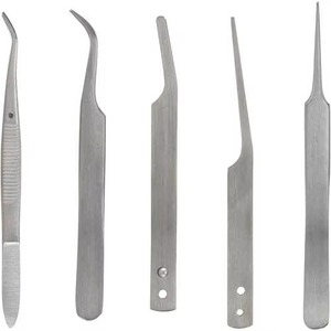 Pince à épiler ultra-légère pour extensions de cils professionnelles et manipulation de précision délicate avec étiquette personnalisée - Product Image 6
