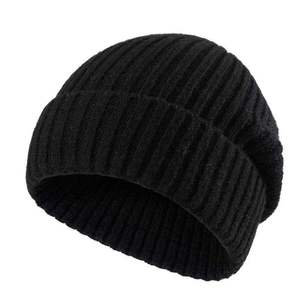 Bonnet d'hiver unisexe de haute qualité pour l'extérieur, logo brodé personnalisé, 100% acrylique, tricot côtelé doux, chauffe-tête pour adulte, usage quotidien - Product Image 1