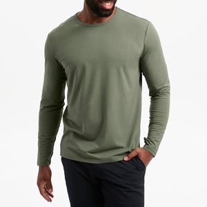 T Shirt For Men Cotton <b>Long</b> <b>Sleeve</b> T-shirts Solid Color Men's Clothing Full Length <b>Sleeve</b> For Spring And Autumn <b>Undershirts</b> - Product Image 3