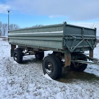 Remorque agricole robuste, remorque de transport agricole solide avec grande capacité de chargement, construction en acier durable