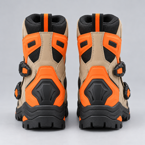 Bottes de moto courtes, chaussures de course professionnelles avec protection renforcée du talon et des orteils, semelle flexible et ajustement sécurisé pour les aventures sur route - Product Image 6