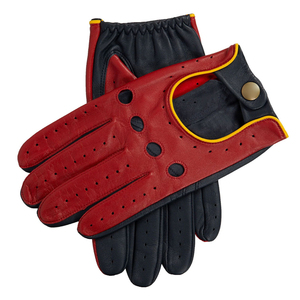Gants de conduite professionnels pour hommes en cuir véritable, en cuir de vachette souple, design classique, accessoires de mode de haute qualité, vente en gros OEM - Product Image 3