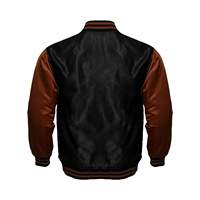 Veste de baseball en cuir personnalisée de haute qualité avec logo sur le devant, col montant, veste d'hiver à capuche, prix de gros, couleurs personnalisées