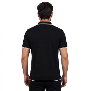 เสื้อยืดแขนสั้นผู้ชายพรีเมียมสไตล์สปอร์ต ผ้าโพลีเอสเตอร์/คอตตอนผสม สีพื้น ปรับแต่งโลโก้ด้านหน้าได้ แห้งเร็ว ทรงปกติ - Product Image 2
