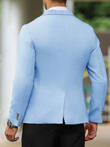 Abrigo para Hombre, Corte Entallado, Ropa Exterior Formal, Diseño Elegante, Tela Transpirable, para Negocios, Viajes, Oficina, Fiestas - Product Image 3