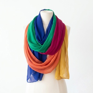 High Quality New <b>Chiffon</b> Hijab Women Casual Wear Modern Design Breathable Comfortable Fit Traditional <b>Scarf</b> Shawl Durable Solid - Product Image 6