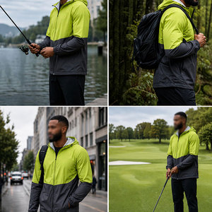 Custom Logo Windbreaker <b>Jacket</b> <b>Packable</b> Travel Outdoor <b>Jacket</b> Low MOQ Supplier Wholesale - Product Image 5