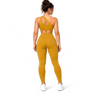 Vêtements pour femmes, ensembles de yoga, nouveau style, ensemble de yoga décontracté pour femmes, coupe régulière, ensemble de yoga sans couture 2 pièces - Product Image 2