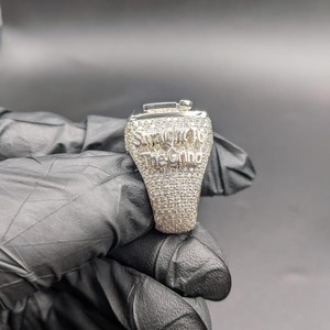 Luxury Custom Name Signet <b>Ring</b> 925 Sterling <b>Silver</b> Moissanite Iced Out Hip Hop Personalized Fashion Jewelry <b>for</b> <b>Men</b> Women - Product Image 2