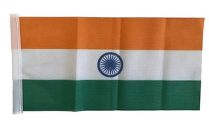 <b>Mini</b> India <b>Table</b> Flag Polyester Desk Banner Silk Screen Printed Decorative Flag for Home Office Wedding Party - Product Image 4