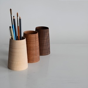 Portalápices de Madera Hecho a Mano Moderno para el Hogar, Dormitorio, Sala de Estar, Restaurante, Bar, para Decoración de Cumpleaños, Diwali, Bodas - Product Image 2