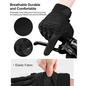 Mountain Bike Gloves for Men Knuckle Guard <b>Padded</b> Men Cycling Gloves Breathable for Motocross Racing Outstanding Performance - Product Image 4