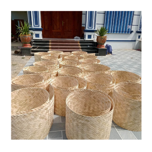 Lámina de Bambú Sostenible Hecha a Mano, Material de Bambú Tejido Vietnamita para Diseño de Interiores Ecológicos, Fibra Rústica para Paredes - Product Image 4